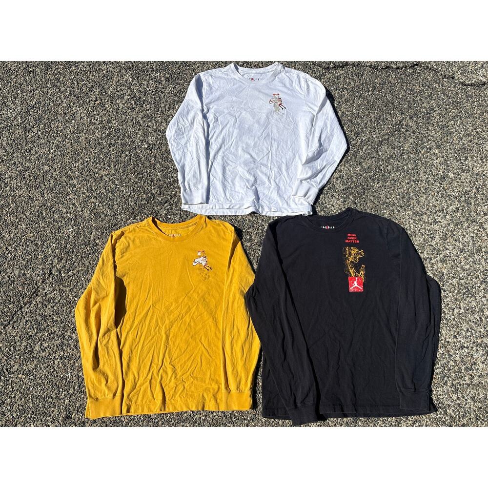 Air Jordan Jumpman Large Long Sleeve shirt bundle (3)nba finals 1998  21x28 - Picture 2 of 7